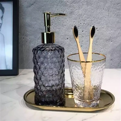 Glass Bathroom Accessories Sets