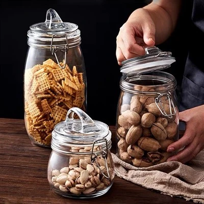 Glass Canister with Locking Lid