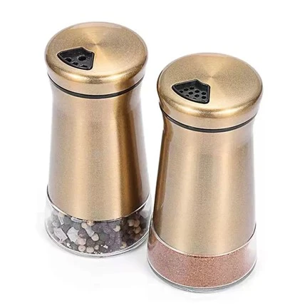 Rose Gold Salt And Pepper Shakers