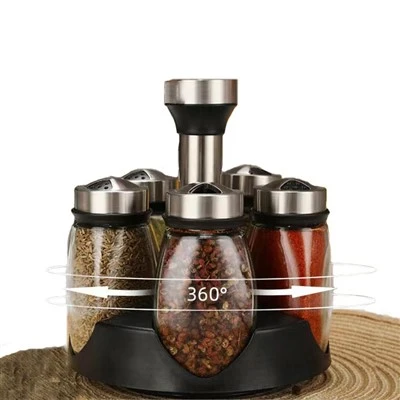 Spice Jars with Rack