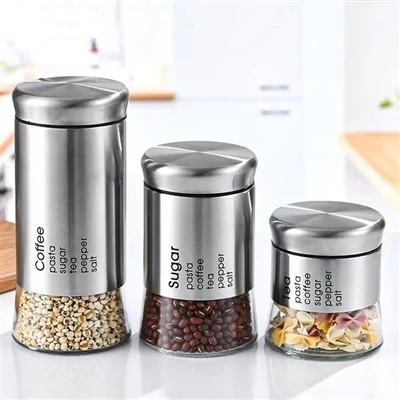 Stainless Steel Glass Jars