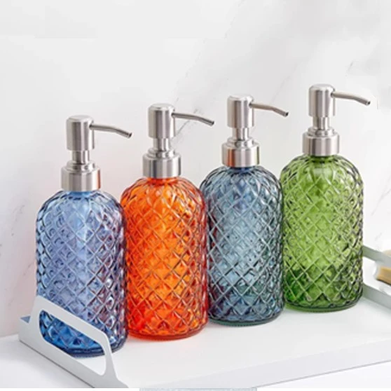 Vintage Glass Soap Dispenser